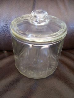 Antique Early 1900s Glass CIGAR Jar w/ Lid Factory No.87 1st District 