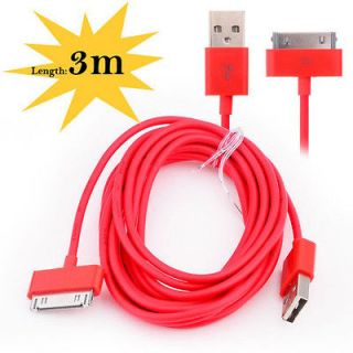 10 FOOT 3M USB SYNC DATA CABLE CHARGER ADAPTER FOR IPHONE4 3G 4S IPAD2 