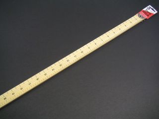 Wooden Yard Stick Meter Ruler Yardstick Rule Inches on one side MM 