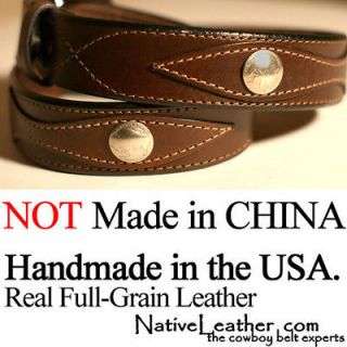 New Leather Western BUFFALO INDIAN HEAD NICKEL Belt 621