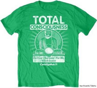 Licensed Caddyshack Golf Total Consciuosness Adult Shirt S 2XL