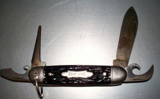 Vintage Kamp King Imperial Prov. R.I. USA 4 blade Folding Knife