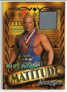   Mattitude Event Used Ring Mat Card 2003 Fleer WWE Agression Wrestling
