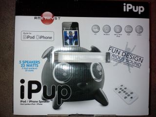Amethyst iPup iPod/iPhone Speaker Docking System with Remote NEW SUPER 