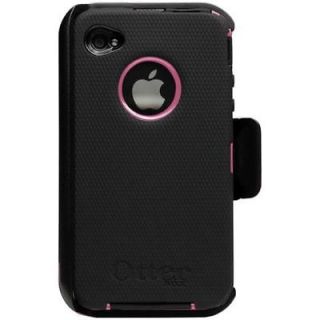 OTTERBOX iPhone 4 Defender Pink/Black Case + Belt Clip