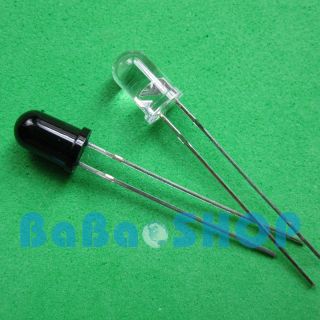 20pcs launch + 20pcs receiver 5mm 940nm IR infrared diode LED Lamp New