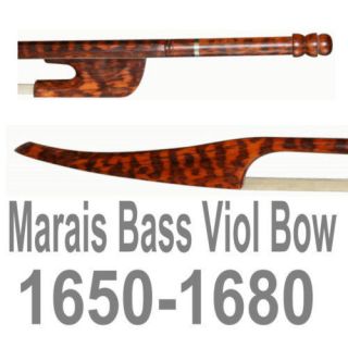 Master Long Marais Bass Viol Bow.Top Snakewood.84cm​.