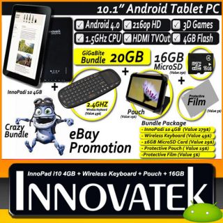   10.1 Tablet PC 1.5GHz 3D HDMI Capacitive Innovatek InnoPadi 4BWK16GB