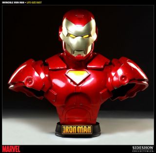   Marvel Invincible Iron Man Comic Version 11 Life Size Bust NEW SEALED