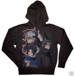 Naruto Sasuke Evil Black Zipper Jacket Hoodie ALL SIZE