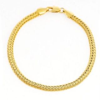 18K Solid Yellow Gold Filled Bracelet Chain 8 9g B014