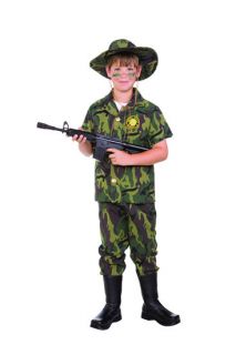   MILITARY CHILD BOY COSTUMES JUNGLE DESERT DIGITAL HERO SOLDIER UNIFORM