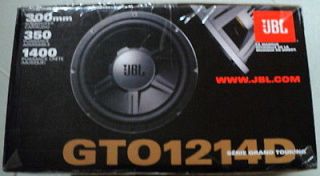 NEW JBL GTO1214D 12 Dual 4 ohm GTO Series Car Audio Subwoofer