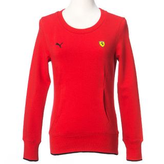 BN PUMA Women Ferrari Classic Crew Sweat Sweater Red Asia Size 