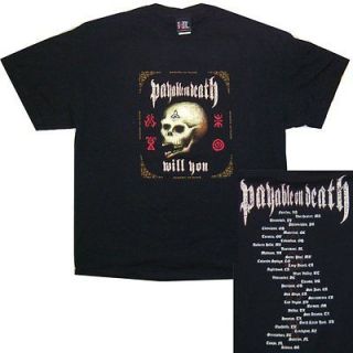 PAYABLE ON DEATH P.O.D. WILL YOU TOUR BLACK T SHIRT XL X LARGE NEW 