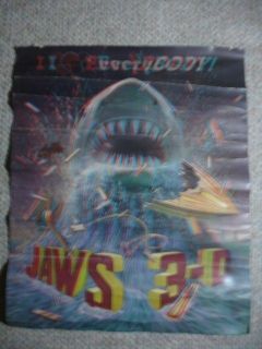 1983 JAWS 3D HORROR MOVIE 3 D HALLMARK I LOVE HEART EVERYBODY 