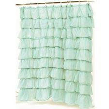   Home Fashions Carmen Crushed Voile Ruffled Tier Shower Curtain, 70 Inc