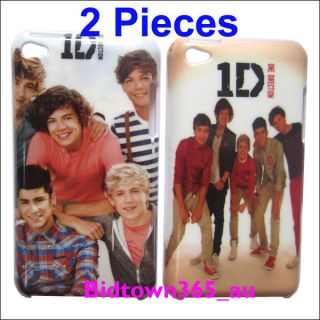 For iPod Touch 4 4G 4th 2pcs One Direction Hard Platic Back Case 