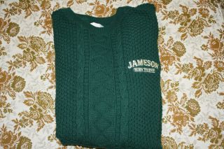 RARE Womens Jameson Irish Whiskey Wool Sweater Size XL So Comfy