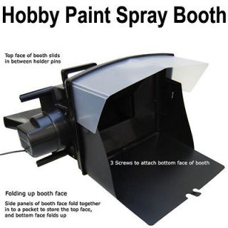 Portable Airbrush HOBBY PAINT SPRAY BOOTH KIT SET Filter Spray Gun 