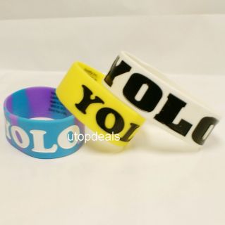 1pc YOLO YOU ONLY LIVE ONCE Bracelet Wristband YMCMB DRAKE YOUNG MONEY 