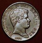 Italy Naples and Sicily Silver 120 Grana 1834 Ferdinand II XF good 