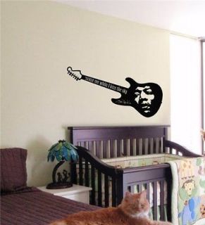 Jimi Hendrix Guitar Wall Art Sticker Nursery 15