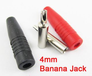 pcs Copper 4mm Banana Jack Socket Test connector Adapter 2 colors 