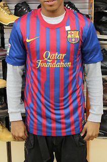   Barcelona Red Blue Yellow Authentic Dri Fit Soccer Jersey BRAND NEW