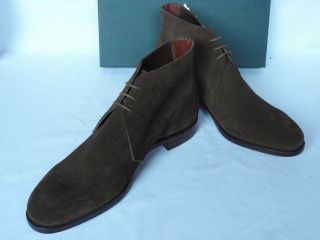 Crockett & Jones Snuff Brown Suede Chukka Ankle Boots UK 10.5 D