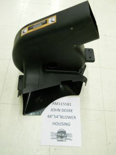 John Deere 48 54 Power Flow Bagger Housing AM115581 New
