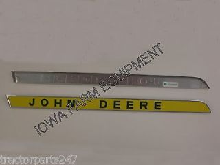John Deere RAISED & PAINTED LETTERS Side Emblems 2010, 3020, 4000 