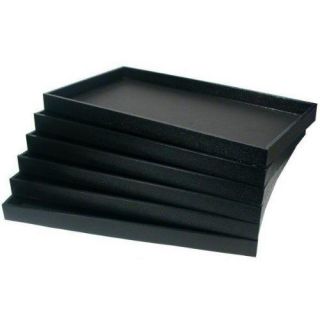   Black Plastic Full Size Stackable Jewelry Storage Display Trays case