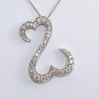 jane seymour open heart necklace white gold