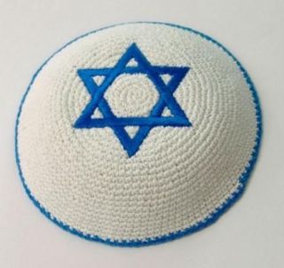 Israel STAR OF DAVID Kippah Yarmulke Jewish Kippa Kipa Hat Skull Cap 