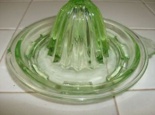 Vintage Green Depression Glass Reamer Or Juicer