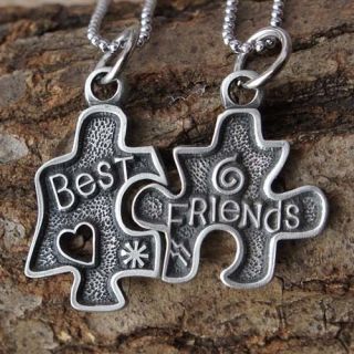 Jigsaw Puzzle best friends Love Friendship bestfriends split pewter 