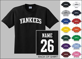   Custom Name & Number Personalized Baseball Youth Jersey T shirt