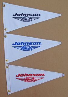 Johnson Seahorse Vintage Style Outboard Motor Boat Flag Pennant 