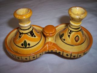 MOROCCAN TAGINE SPICE HOLDER CERAMIC POTTERY COOKING
