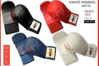   PU SPARRING GLOVES/ MITTS ,PUNCHING TRAINING KARATE MITT ALL COLORS
