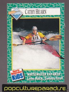 CATHY HEARN Kayaking Olympics 1990 SI FOR KIDS CARD