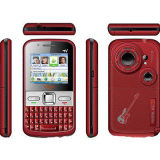  GSM 2/Dual Sim Mobile Qwerty keyboard T Mobile AT&T cell phone RED