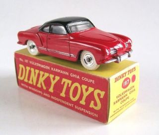 DINKY 187 VOLKSWAGEN KARMANN GHIA COUPE, 1959, IN CORRECT COLOUR SPOT 