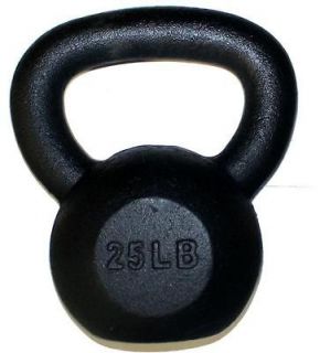 Solid Cast Iron 25 lbs Kettlebell   Kettlebells  Shipped Priority Mail