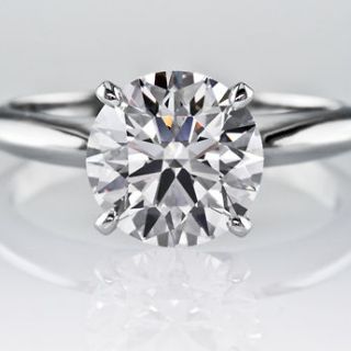   Certified D/Vs Diamond Solitaire Engagement Ring 14K Gold Wholesale