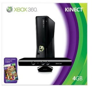 Microsoft Xbox 360 4GB with Kinect and Adventures Game + Bonus Game 