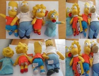 Simpsons Dolls   Homer, Bart, Lisa & Maggie Simpson Soft Toy   NEW 
