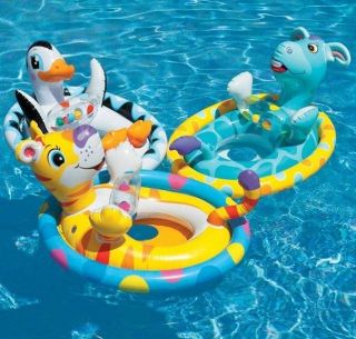 Cute Animal Baby Float Inflatable Swim Ring Seat Support Swimming Aid 
