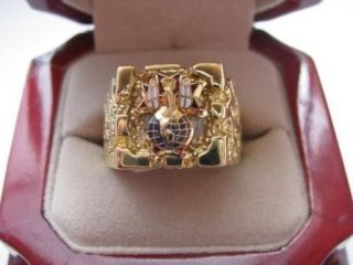 NEW Mens Knights of Columbus 4th Degree Crest Ring